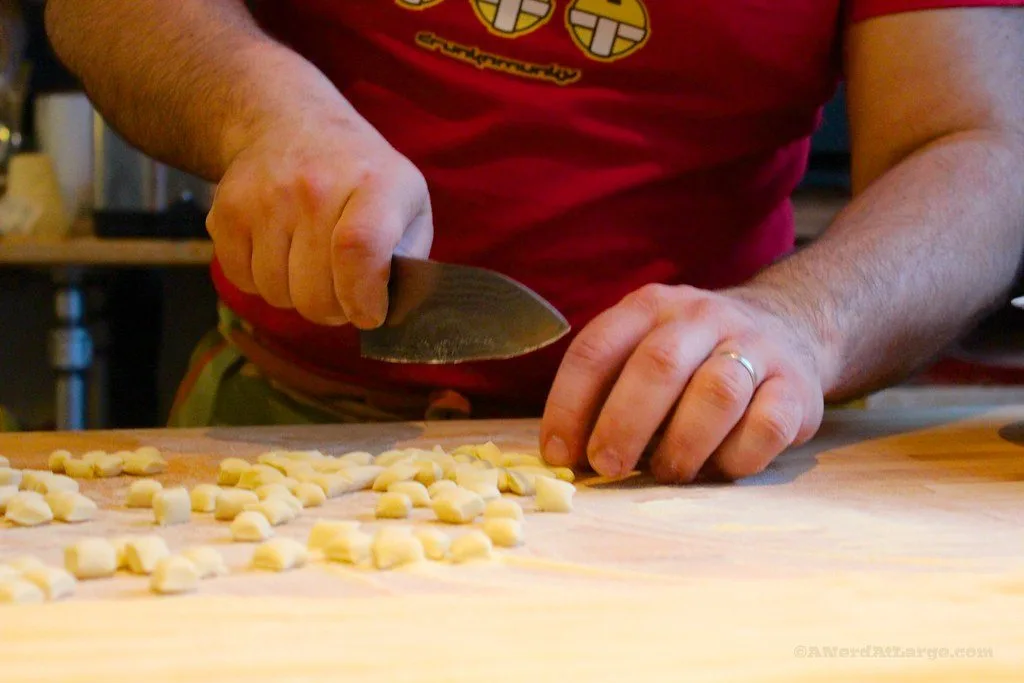 In the kitchen at Rosa's Trattoria